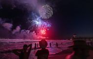 Fireworks show on the 4th of July in the US - Source: Getty